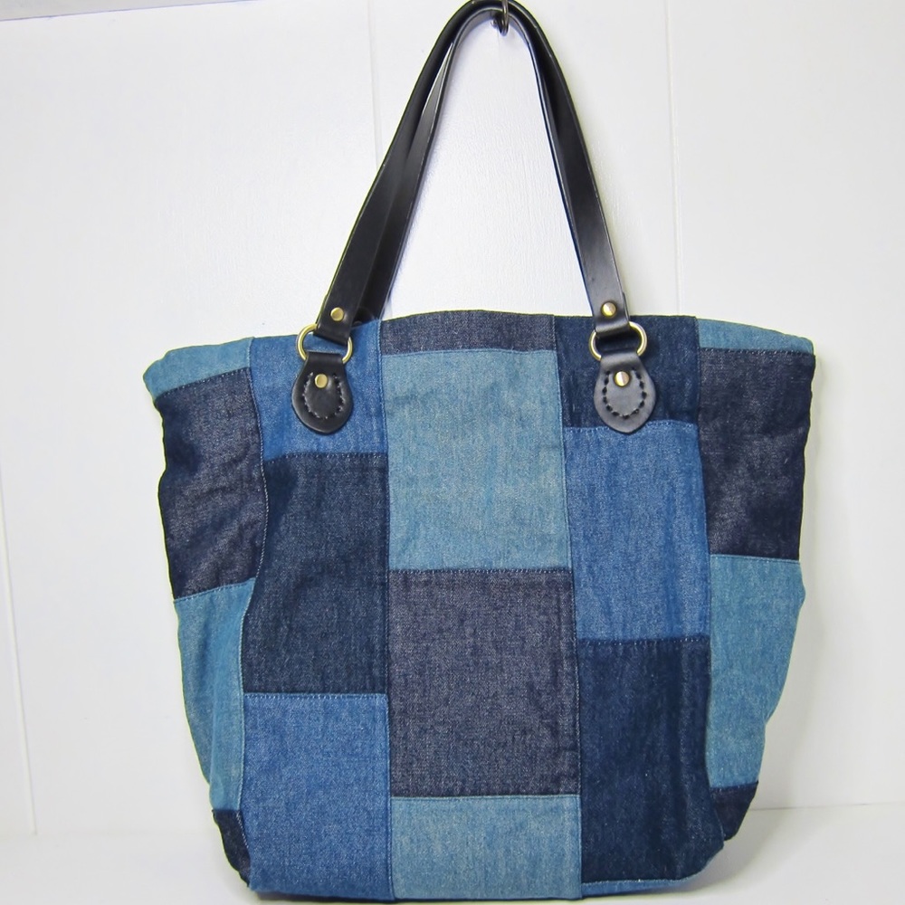 Patchwork Denim Purse, made by hand